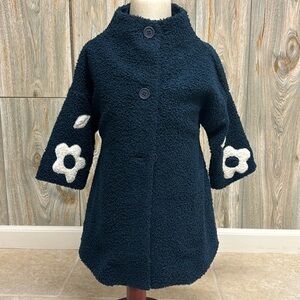 Like new Florence Eiseman navy blue coat